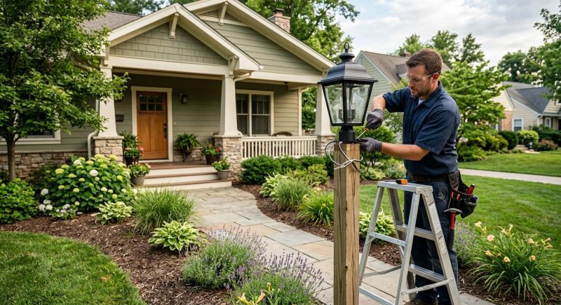 Yard Lights Installation in Kansas City, KS